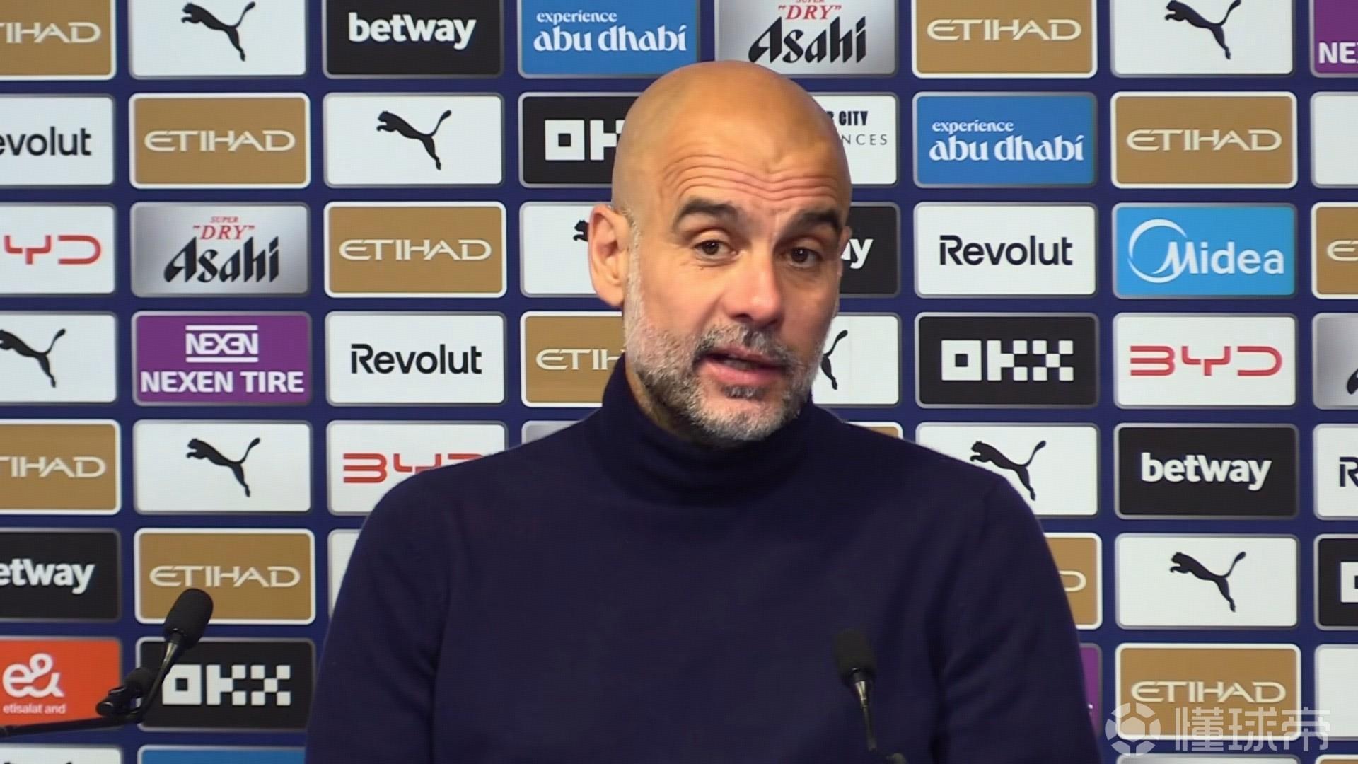 瓜迪奥拉：这场比赛对全世界和英格兰足球来说都是很好的广告